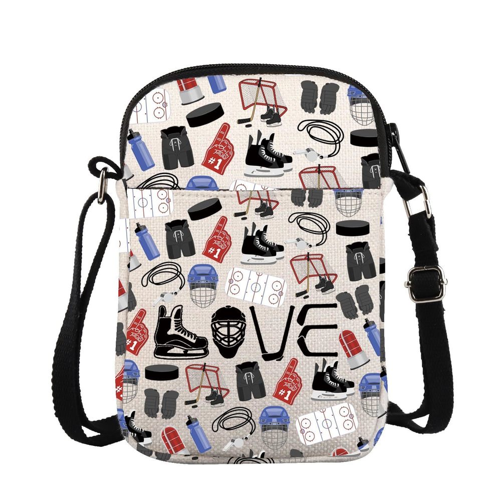 Hockey Player Cross Body Bag Ice Hockey Messenger Bag Hockey Team Gift Hockey o